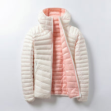 Load image into Gallery viewer, Women's Jackets Brand Down Jackets Women Ultra Light Hooded Basic Jacket Feather Famale Jackets Double Side Reversible Warm Coat
