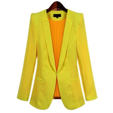 Load image into Gallery viewer, 2021 New Plus Size Women's Business Suits Spring Autumn All-match women Blazers Jackets Short Slim long-sleeve Blazer Women Suit