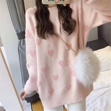Load image into Gallery viewer, Sweater women's loose jacket fall winter love pullover long sleeve lazy style net red fashion retro knit top 2020 New hot sale