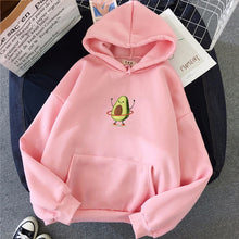 Load image into Gallery viewer, Fashion Avocado Green Sweatshirt Ladies Plus Velvet Winter New Harajuku Retro Plus Size Hoodies Casual Women's Hooded Jacket