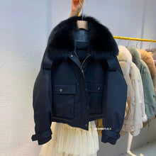 Load image into Gallery viewer, Real Fox Fur Women's Dwon Jacket 2021 Female Coat Winter Clothes Women Korean Parkas Warm Fashion Short Mujer Chaqueta YRF266