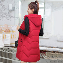 Load image into Gallery viewer, Fashion Parka Coat Women Plus Size Long Sleeve Thick Warmth Clothing 2020 Autumn Winter New 16 Colors Hooded Cotton Jacket JD598