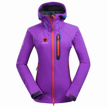 Load image into Gallery viewer, 2019 Winter Women Soft shell Outdoor Waterproof Ski Jacket Fleece Thermal Waterproof Coat Outdoor Camping Hiking Female Jacket
