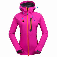 Load image into Gallery viewer, 2019 Winter Women Soft shell Outdoor Waterproof Ski Jacket Fleece Thermal Waterproof Coat Outdoor Camping Hiking Female Jacket
