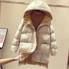 Load image into Gallery viewer, 2021 Winter Women Jacket Long Hooded Cotton Padded Female Coat High Quality Warm Outwear Womens Parka Manteau Femme Hiver P787

