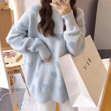 Load image into Gallery viewer, Sweater women&#39;s loose jacket fall winter love pullover long sleeve lazy style net red fashion retro knit top 2020 New hot sale
