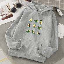 Load image into Gallery viewer, Fashion Avocado Green Sweatshirt Ladies Plus Velvet Winter New Harajuku Retro Plus Size Hoodies Casual Women&#39;s Hooded Jacket
